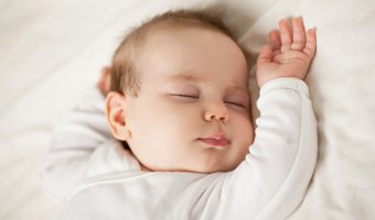 A baby sleeping